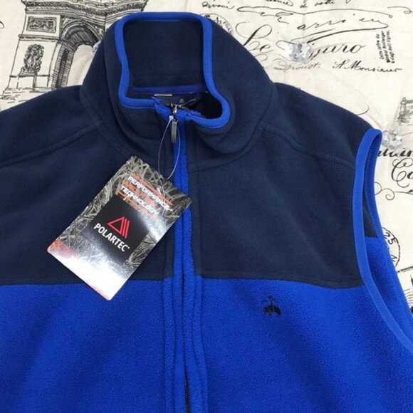 Brooks Brothers Colorblock Polar Fleece Zip Vest - Picture 4 of 8